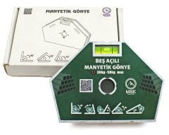 Su Terazili Manyetik Kaynak Gönyesi 5 Açılı, 30-50 Kg Kaynak Tutucu Mıknatıs