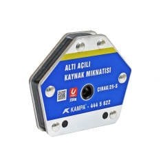 Çırak/25S Manyetik Kaynak Gönyesi 2 ADET 6 Açılı, 25 Kg Kaynak Tutucu Mıknatıs