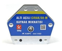 Çırak/50M Manyetik Kaynak Gönyesi 2 ADET 6 Açılı, 50 Kg Kaynak Tutucu Mıknatıs