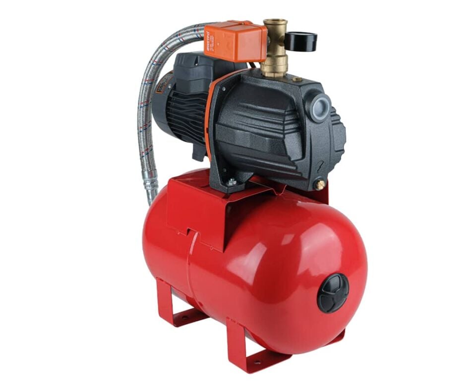Leo Ajm75H 4 Kat 4 Daire 1 Hp Hidrofor, 24 Litre Yatay Tanklı Hidrofor, Ev Tipi Hidrofor