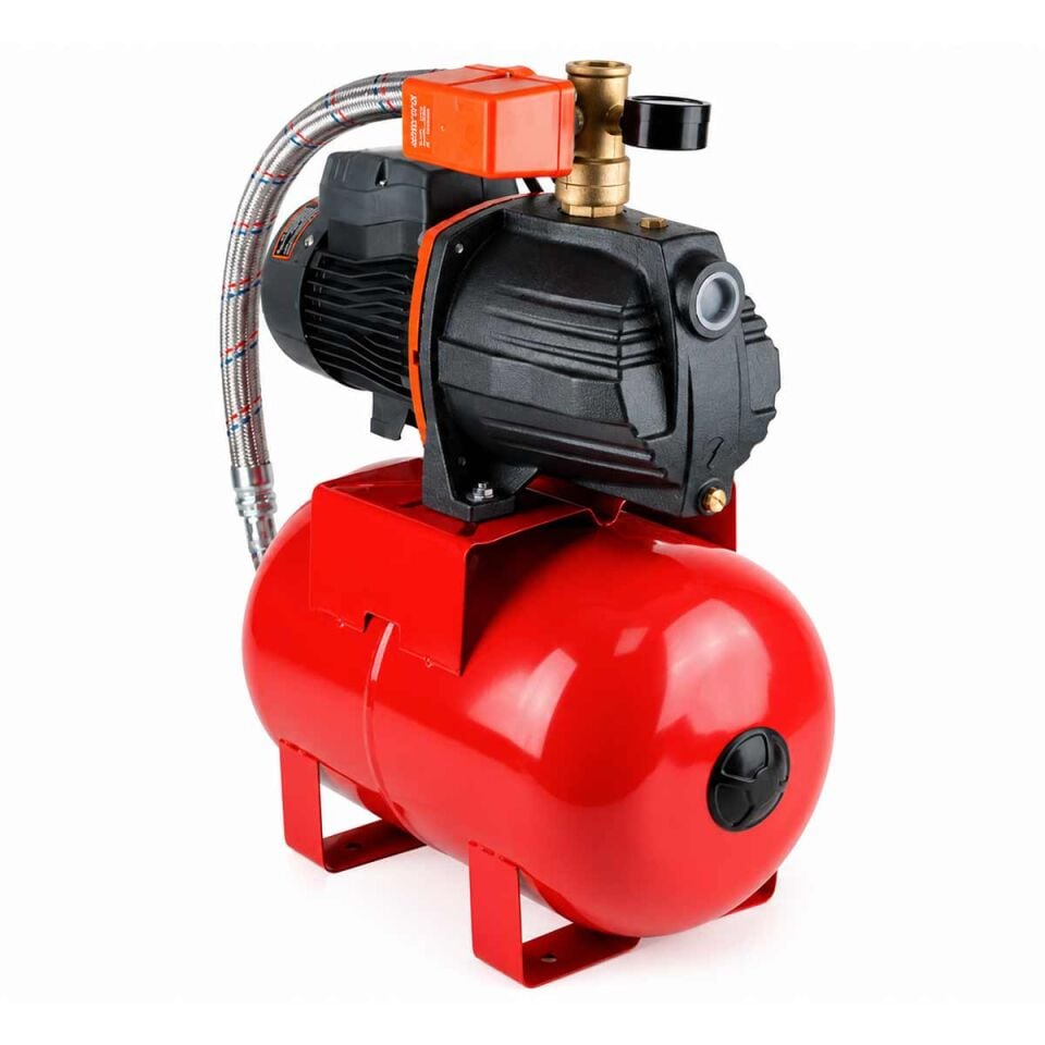 Leo Ajm75H 4 Kat 4 Daire 1 Hp Hidrofor, 24 Litre Yatay Tanklı Hidrofor, Ev Tipi Hidrofor