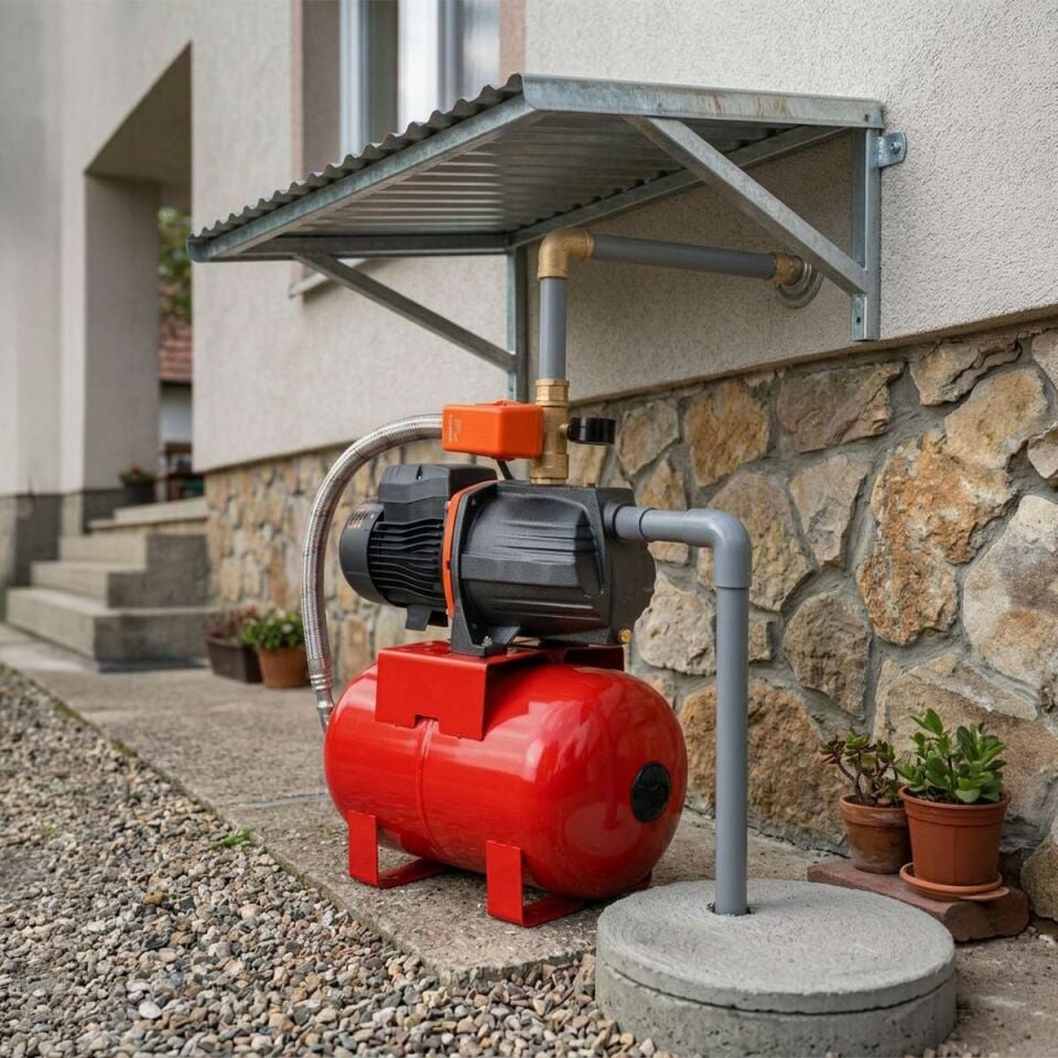 Leo Ajm75H 4 Kat 4 Daire 1 Hp Hidrofor, 24 Litre Yatay Tanklı Hidrofor, Ev Tipi Hidrofor