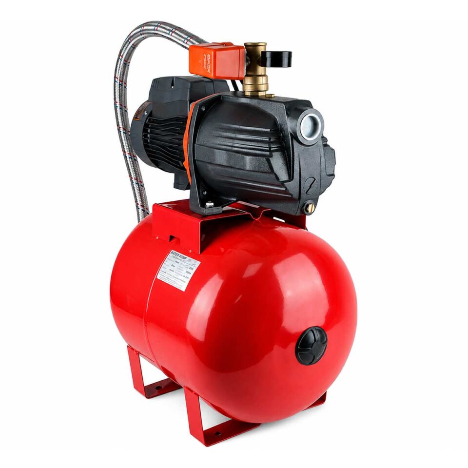 Leo Ajm75H 4 Kat 4 Daire 1 Hp Hidrofor, 50 Litre Yatay Tanklı Hidrofor, Ev Tipi Hidrofor