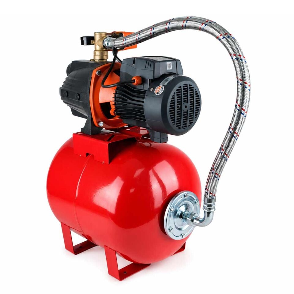 Leo Ajm75H 4 Kat 4 Daire 1 Hp Hidrofor, 50 Litre Yatay Tanklı Hidrofor, Ev Tipi Hidrofor