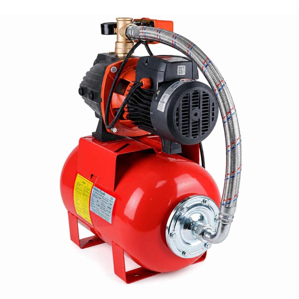 Leo Ajm110 5 Kat 5 Daire 1.5 Hp Hidrofor, 24 Litre Yatay Tanklı Hidrofor, Ev Tipi Hidrofor
