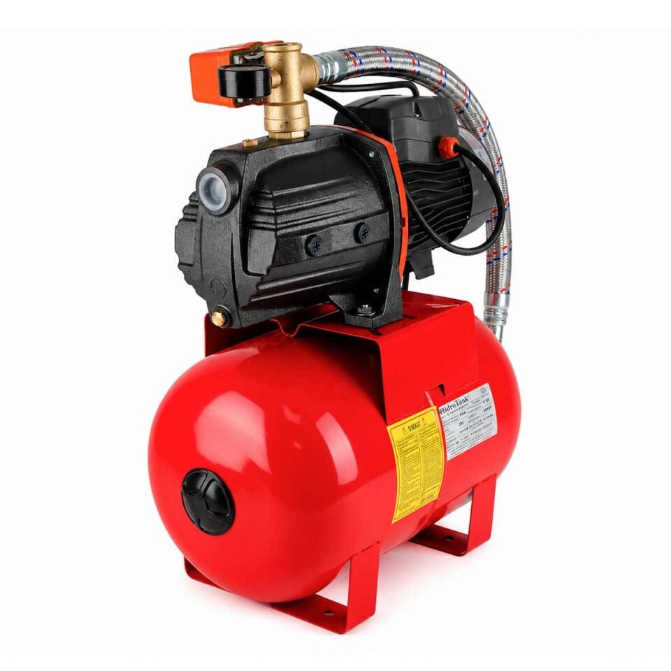 Leo Ajm110 5 Kat 5 Daire 1.5 Hp Hidrofor, 24 Litre Yatay Tanklı Hidrofor, Ev Tipi Hidrofor