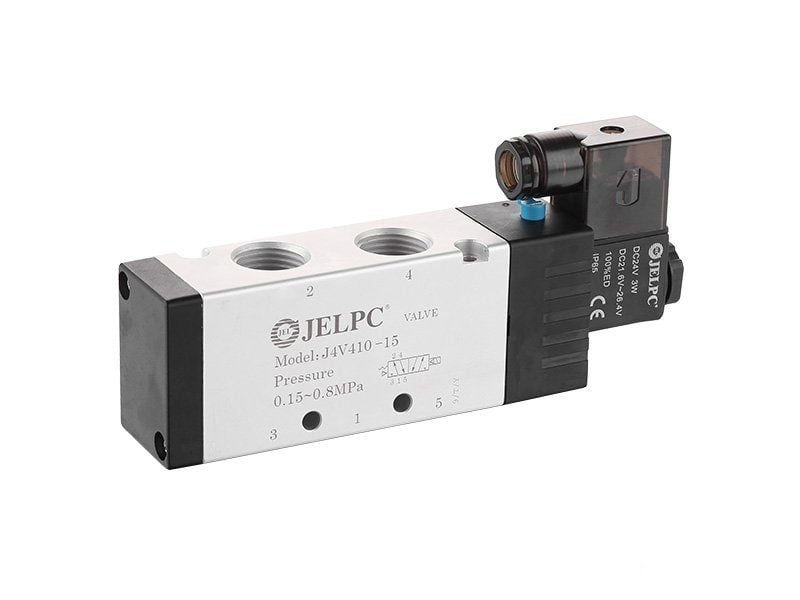 Jelpc 4V410 Pnömatik Yön Kontrol Valfi 5/2 Tek Bobin