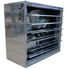 Modern Teknik KP 140 X 140 Otomatik Panjurlu Sera ve Kümes Fanı 1.1 kW 40.000 m³/h Trifaze