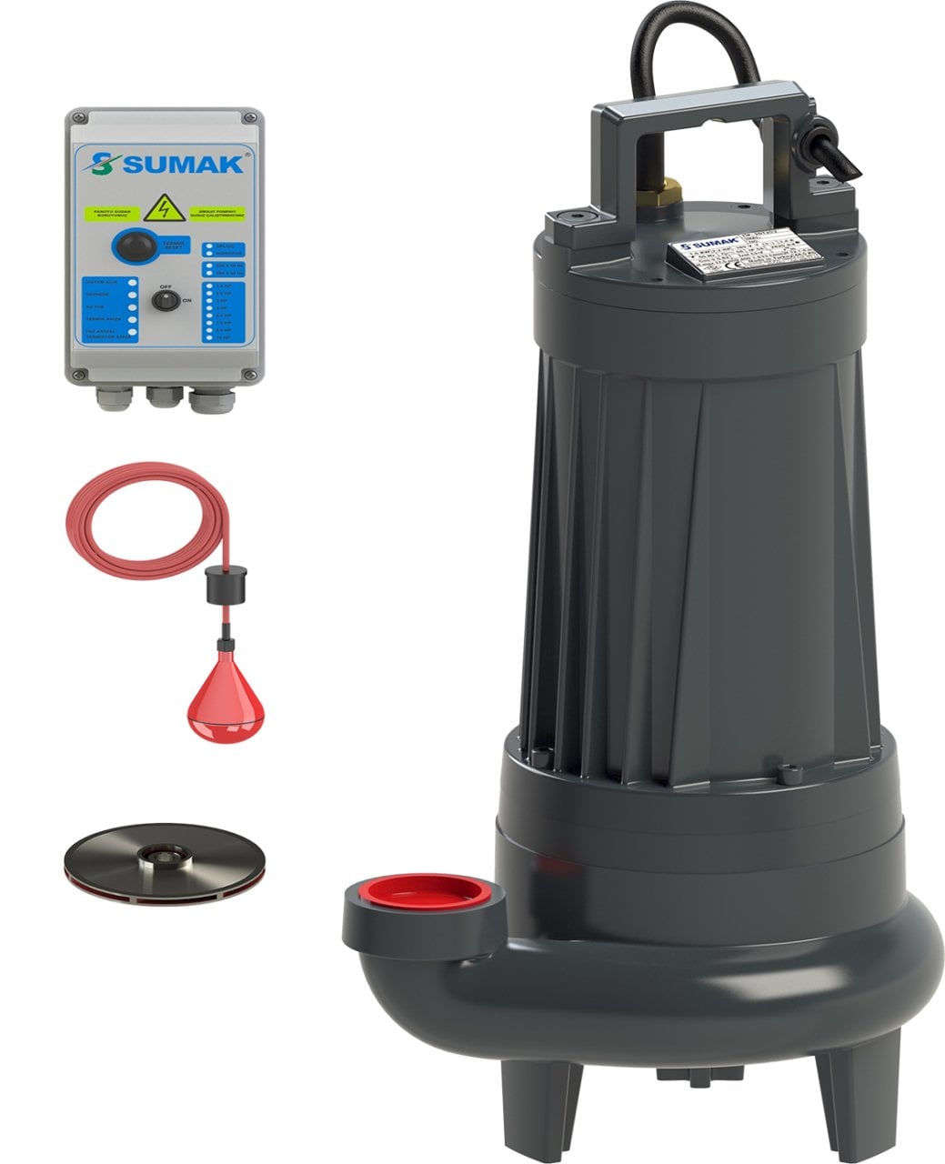 Sumak SDT 25/2 Temiz Su Dalgıç Pompa Trifaze (380V) 3 Hp