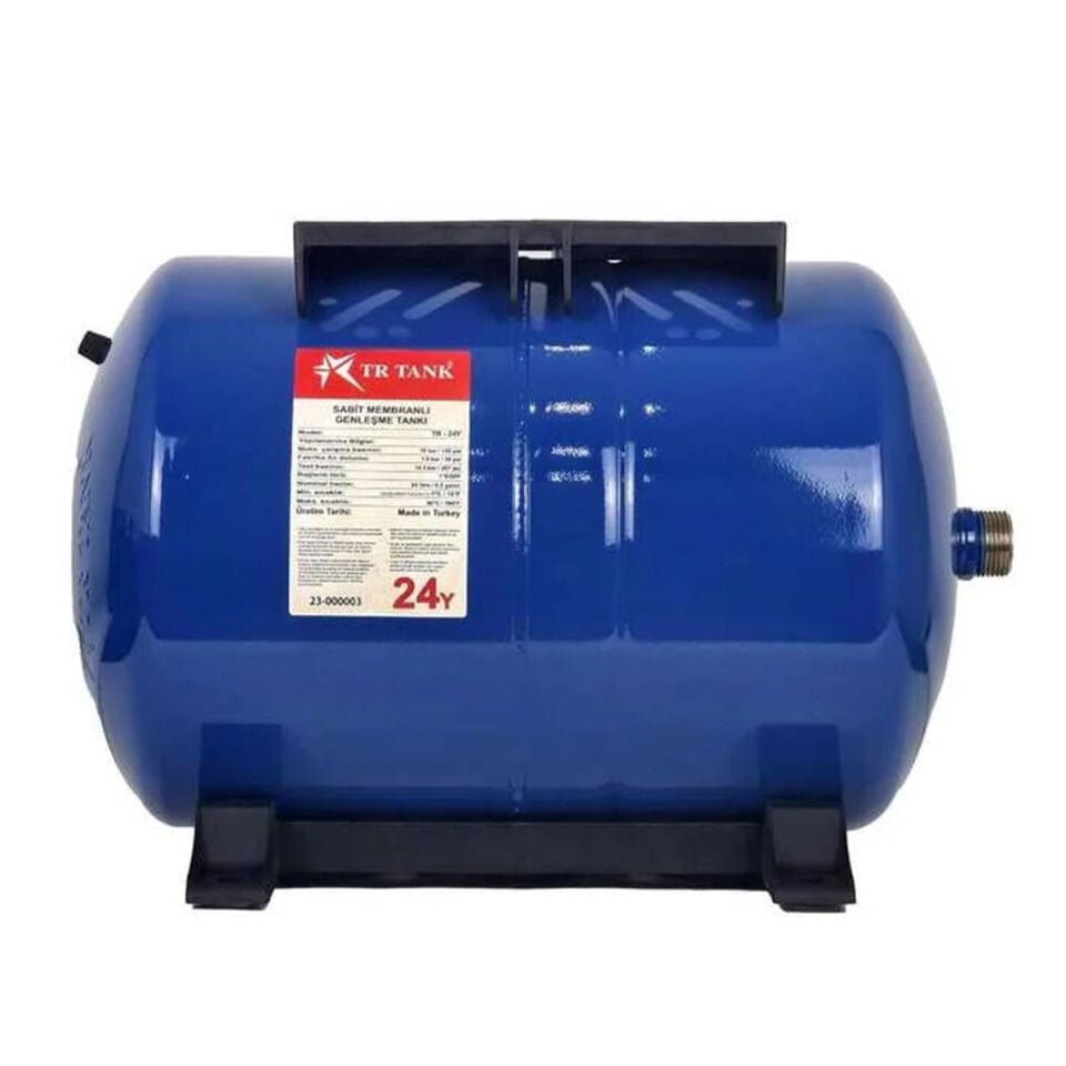 TR TANK 24 LT 10 Bar Sabit Membranlı Patlamayan Yatay Genleşme Tankı