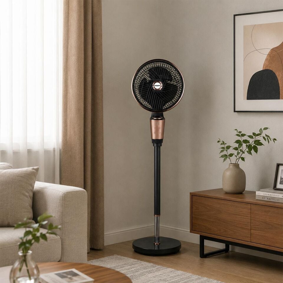 Koşar Aero Mini 12'' Ev Tipi Vantilatör Ayaklı-Kumandalı