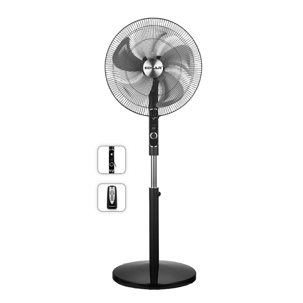 Koşar Silent Air 45K 18'' Sessiz Vantilatör Ayaklı-Uzaktan Kumandalı
