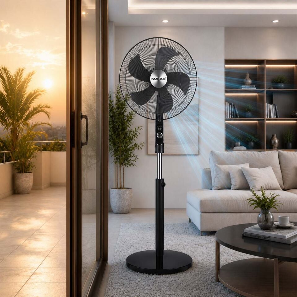 Koşar Silent Air 45K 18'' Sessiz Vantilatör Ayaklı-Uzaktan Kumandalı