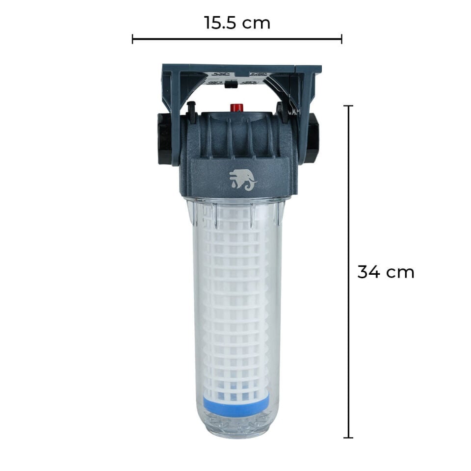 Filtek 10 inç Yıkanabilir Su Filtresi 3/4 inc 100 Mikron