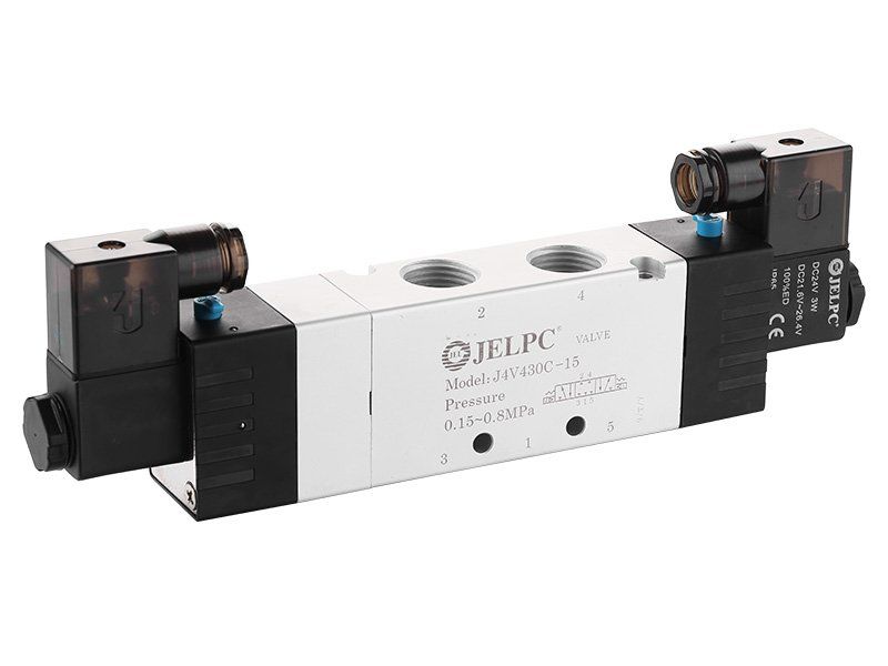 Jelpc 4V430 Pnömatik Yön Kontrol Valfi 5/3 Çift Bobin