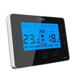 Mars S40 Kablosuz Dijital Programlanabilir Oda Termostatı Yüksek Hassasiyetli Siyah