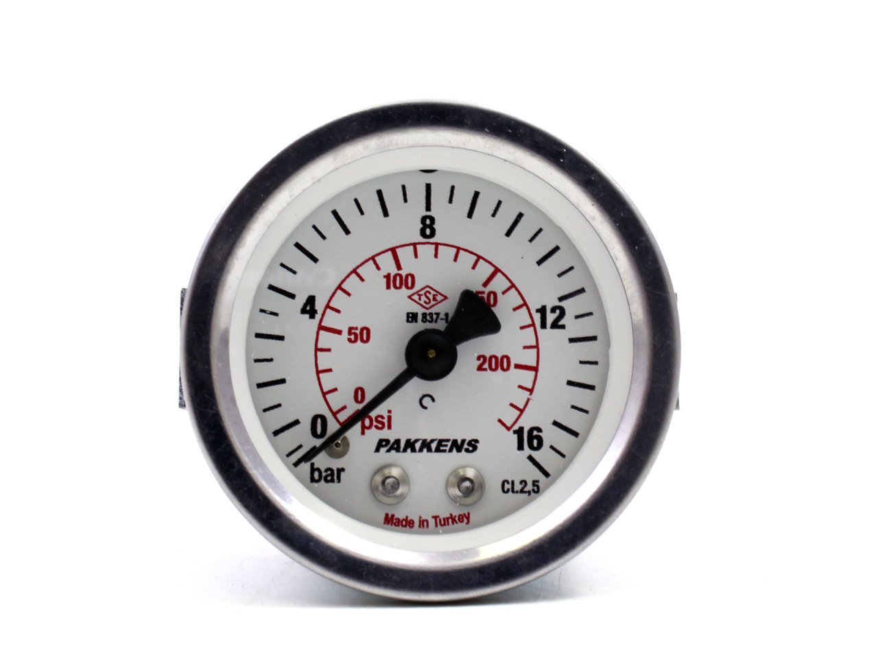 Pakkens 0-16 Bar 63 mm Arkadan Bağlantılı Panotipi Kuru Manometre G 1/4 inç