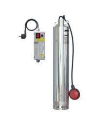 Sumak 5SDF9 5 inch Paslanmaz Keson Kuyu Pompası Monofaze (220V) 1.5HP Flatörlü