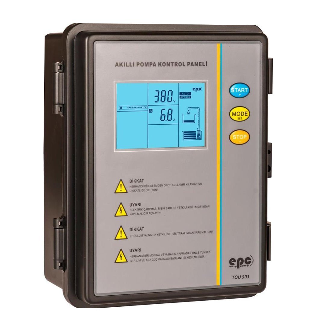 EPC 15 KW Trifaze Dalgıç Pompa Koruma ve Kontrol Panosu - Dijital Ekran,Türkçe Menü