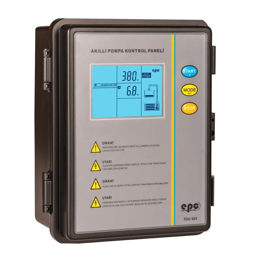 EPC 15 KW Trifaze Dalgıç Pompa Koruma ve Kontrol Panosu - Dijital Ekran,Türkçe Menü