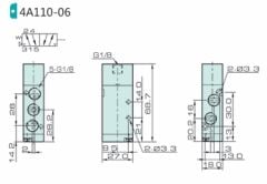 Jelpc 4A110 Pnömatik Yön Kontrol Valfi 5/2 Tek Hava Kontrol