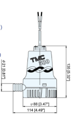 Tmc SR12104 Sintine Pompası 12V 500 gph