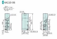 Jelpc 4A120 Pnömatik Yön Kontrol Valfi 5/2 Çift Hava Kontrol