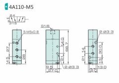 Jelpc 4A120 Pnömatik Yön Kontrol Valfi 5/2 Çift Hava Kontrol