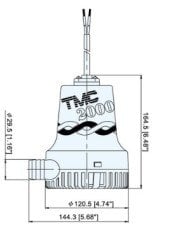 Tmc SR12112 Sintine Pompası 12V 2000 gph