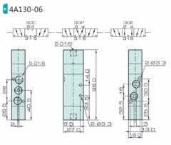 Jelpc 4A130 Pnömatik Yön Kontrol Valfi 5/3 Çift Hava Kontrol