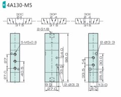 Jelpc 4A130 Pnömatik Yön Kontrol Valfi 5/3 Çift Hava Kontrol