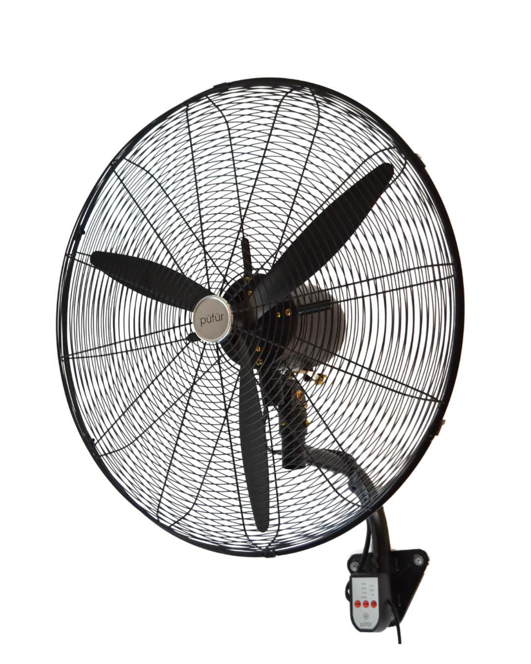 Püfür 2 ADET Kumandalı, Zaman Ayarlı Sanayi Duvar Tipi Endüstriyel Vantilatör 65 Cm