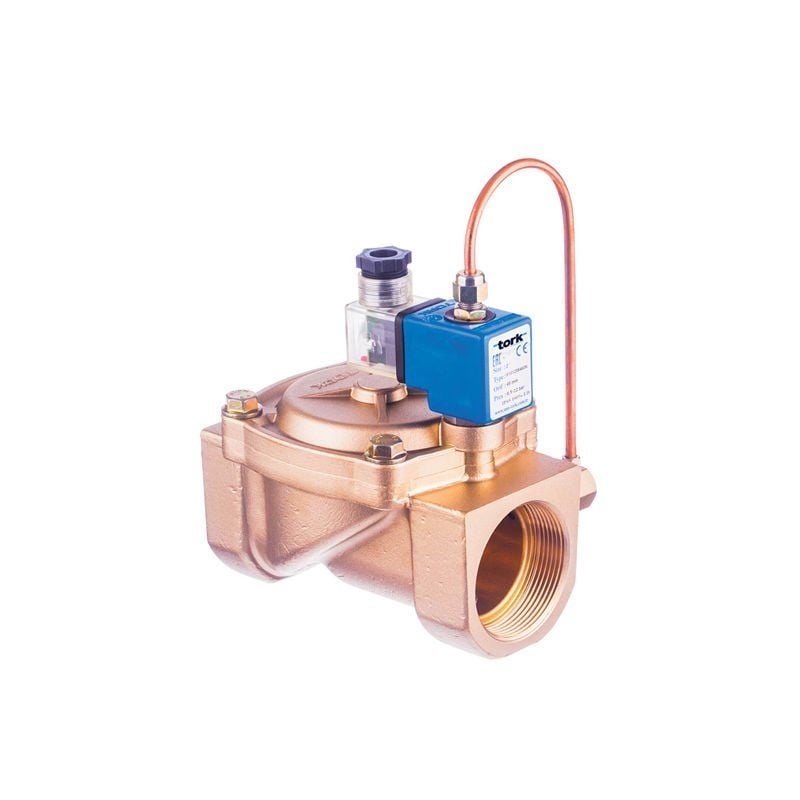 Tork S2012 Buhar Solenoid Valf Pilot Kumandalı N.Açık Borulu