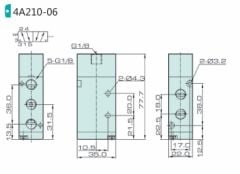 Jelpc 4A210 Pnömatik Yön Kontrol Valfi 5/2 Tek Hava Kontrol