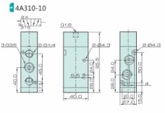 Jelpc 4A310 Pnömatik Yön Kontrol Valfi 5/2 Tek Hava Kontrol