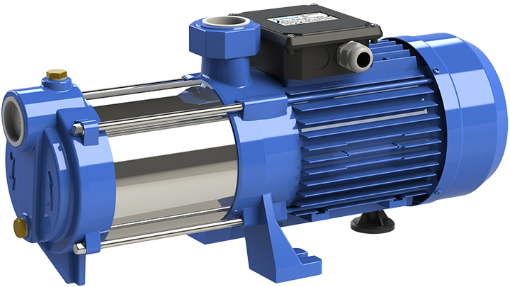Sumak SYMT 12-300/6 Yatay Milli Kademeli Pompa Trifaze (380V) 3HP