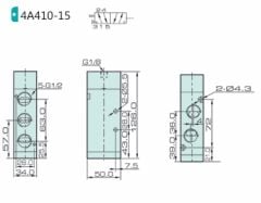 Jelpc 4A410 Pnömatik Yön Kontrol Valfi 5/2 Tek Hava Kontrol