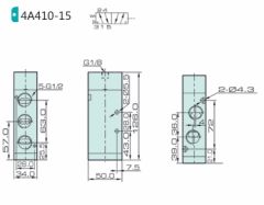 Jelpc 4A410 Pnömatik Yön Kontrol Valfi 5/2 Tek Hava Kontrol