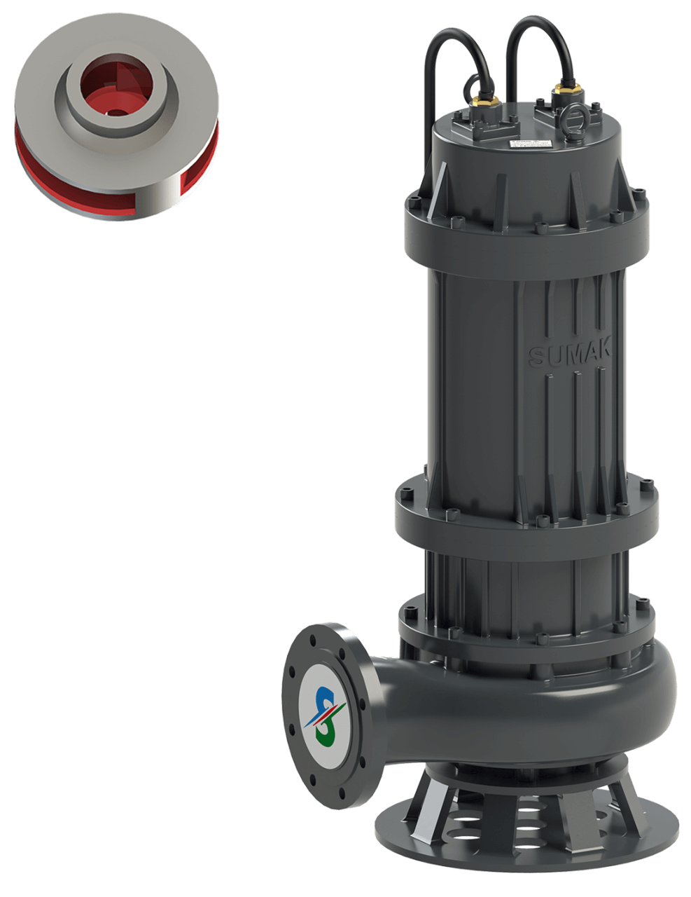 Sumak SDTK 300/6 Foseptik Dalgıç Pompa Trifaze (380V) 30HP