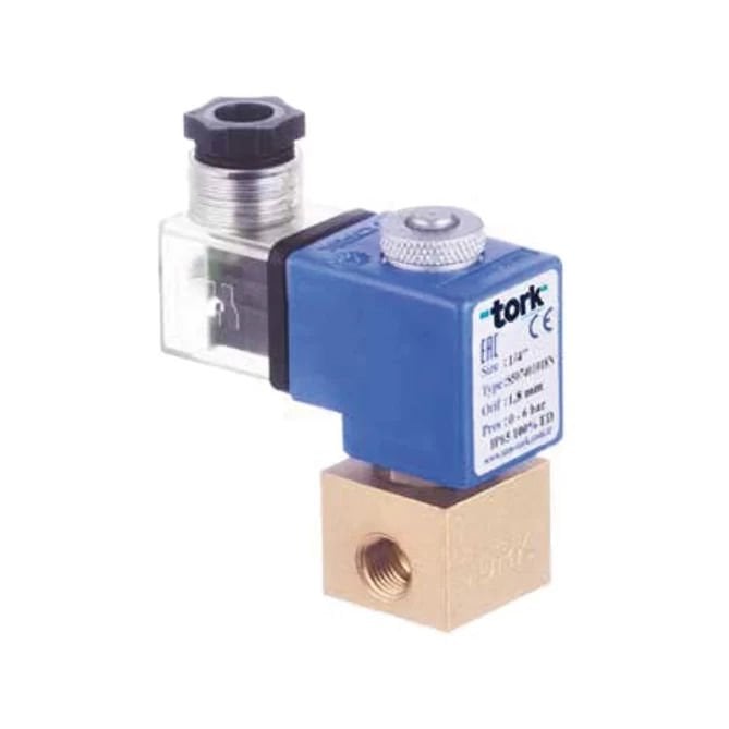 Tork S5078 Kompresör Solenoid Valf Direkt Çekmeli 2/2 N.Kapalı Küçük Gövde