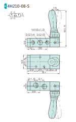 Jelpc 4H210 Pnömatik Yön Kontrol Valfi 5/2 Kol Kumandalı
