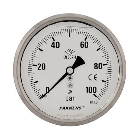 .6 Bar 63 mm Arkadan Bağlantılı Gliserinli Manometre G 1/4 inç