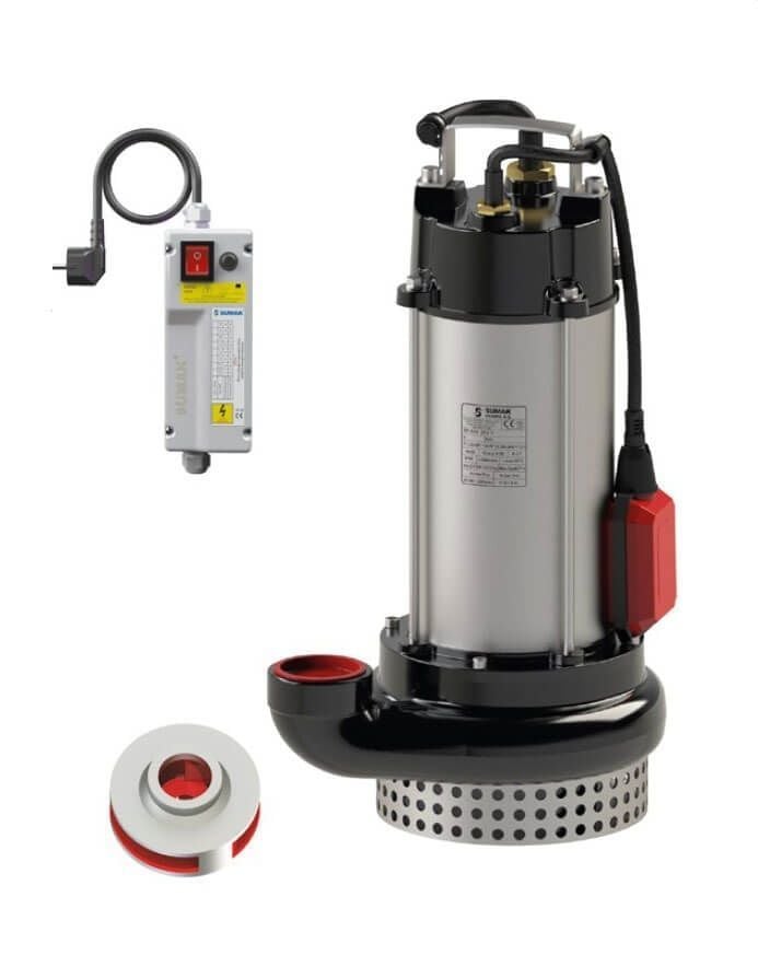 Sumak SDF 30/2 Y Paslanmaz Gövde Kirli Su Dalgıç Pompa 220 Volt 3 Hp 27 Mss