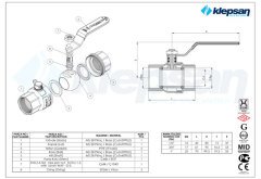 Doğalgaz Vanası MOP 5 TS EN 331 (TAM GEÇİŞLİ) 2''