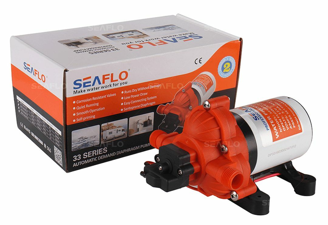 Seaflo Karavan, Tekne Hidroforu 12 Volt 11.3 lt/dak 45 psi 3.1 bar SFDP1-030-045-33