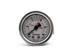 Pakkens 0-100 Bar 100 mm Arkadan Bağlantılı Panotipi Gliserinli Manometre G 1/2 inç