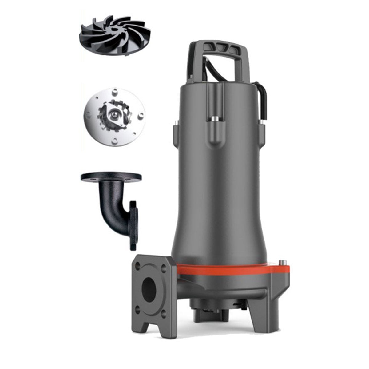 LEO 50SWP12-30-4L/QG Parçalayıcılı Bıçaklı Foseptik Dalgıç Pompa 5.5 Hp 33 mss 500 lt/dk
