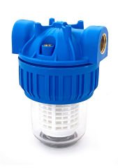 Aquafer 5'' Tombul Yıkanabilir Kartuşlu Filtre Takımı 1 inc 100 Micron