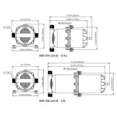 Seaflo SFAT-075-125-01 Basınç Tankı 0.75 Lt