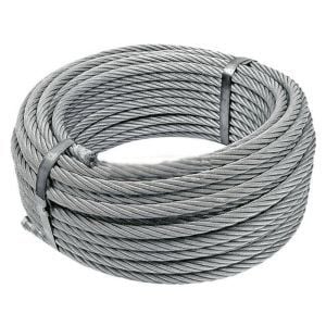 Fittings 1 Metre 4-6 mm İzoleli Çelik Halat 4 Adet klaments